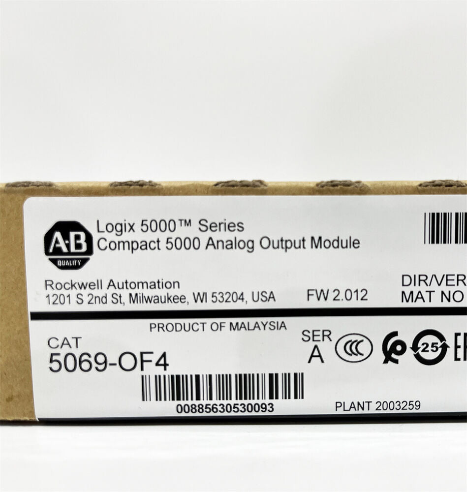 Allen-Bradley 5069-OF4 /A CompactLogix 5000 Analog Output Module PLC AB 5069OF4 Fedex or DHL