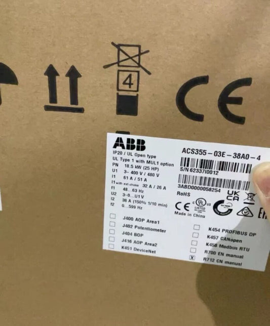 ACS355-03E-38A0-4 brand new ABB frequency converter with box, free shipping UPS / DHL / Fedex