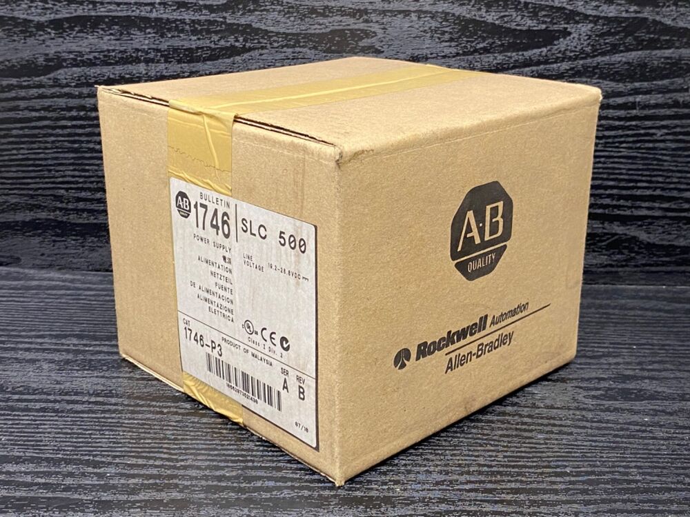 1 PCS New Factory Sealed AB 1746-P3 1746P3 SER A SLC 500 Power Supply Module DHL / UPS / FedEx