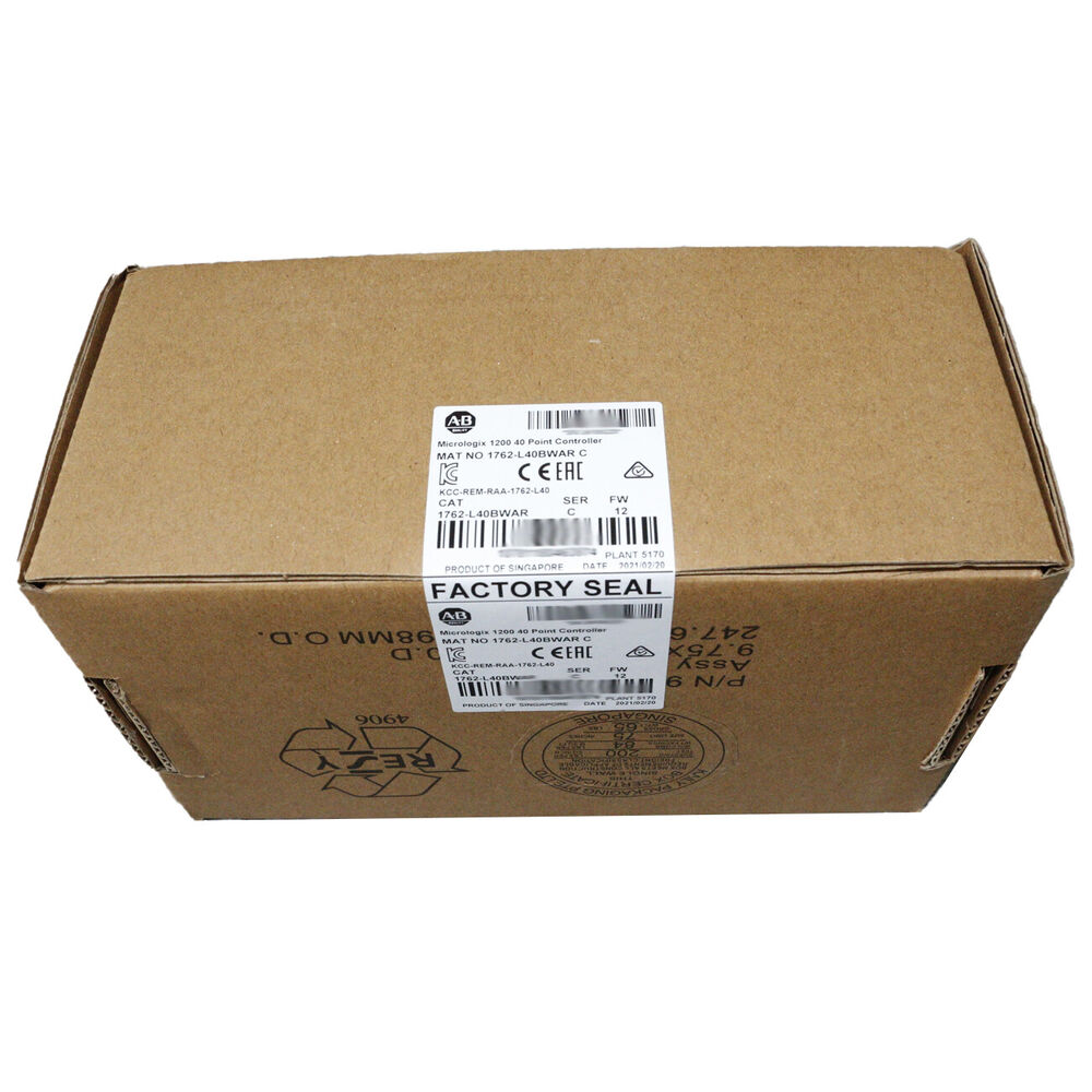 Allen-Bradley 1762 L40BWAR MicroLogix 1200 40 Point Controller 1762-L40BWAR New UPS / DHL / Fedex