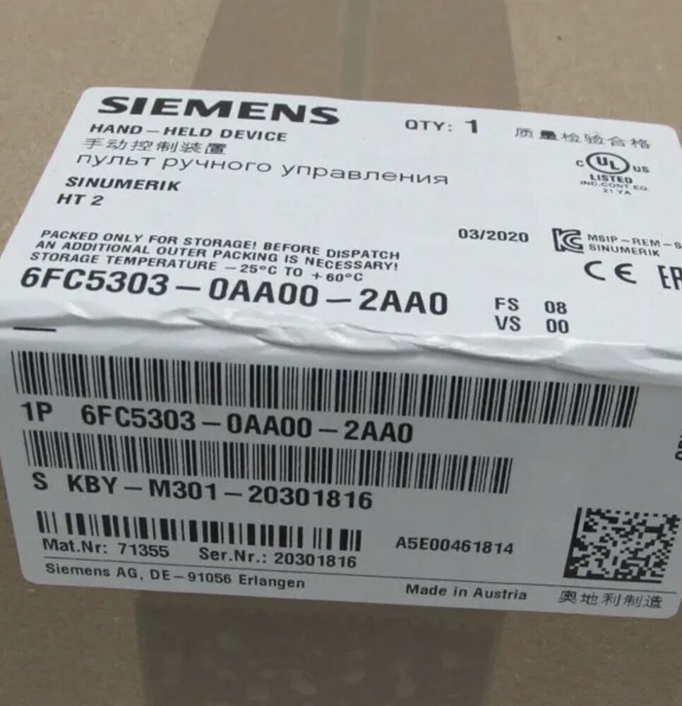 Siemens New Hand-Hold Device 6FC5303-0AA00-2AA0 In Stock Fast Shipping Fedex / DHL