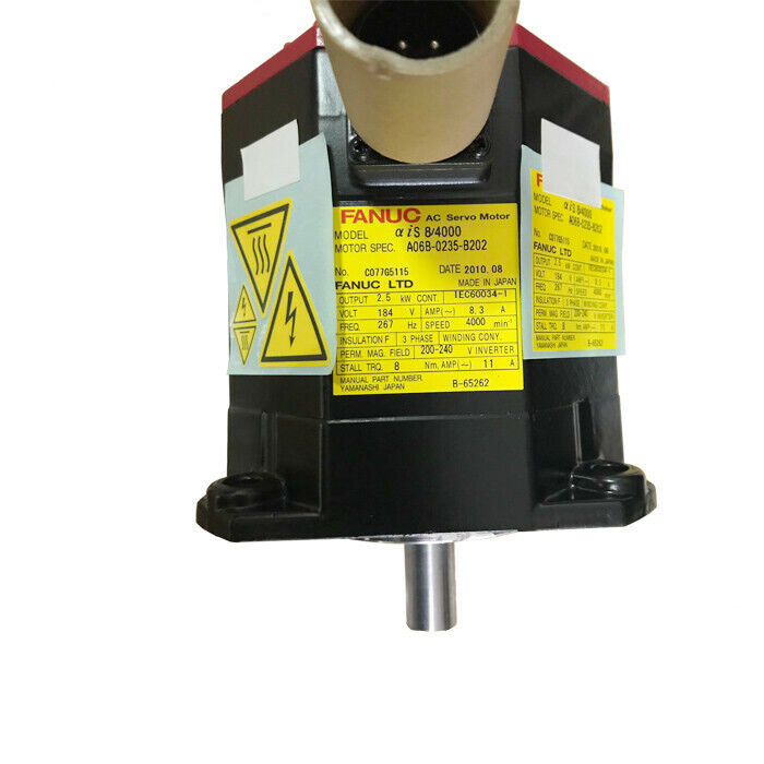 NEW FANUC A06B-0235-B202#0100 SERVO MOTOR A06B0235B202#0100 EXPEDITED SHIPPINGDHL / UPS / FedEx