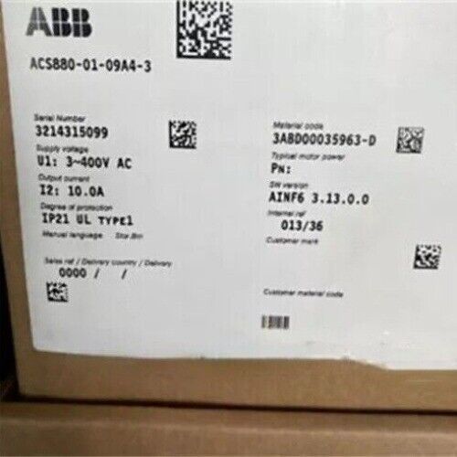 ACS880-01-09A4-3 New ABB Frequency Converter ACS880-01-09A4-3 Fast Shipping 1pcs