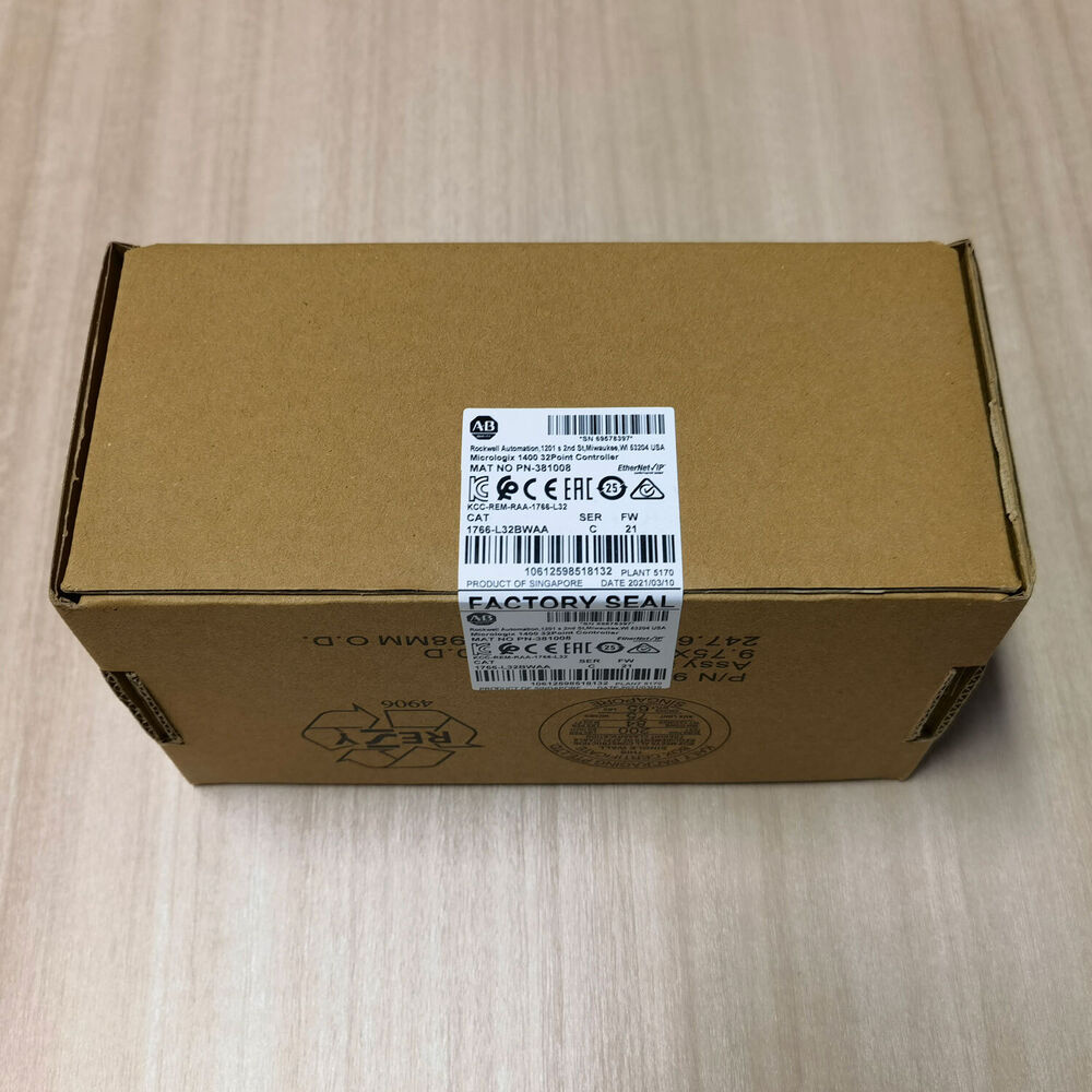 New Factory Sealed AB 1766-L32BWAA SER C MicroLogix 1400 32 Point Controller DHL / UPS / FedEx