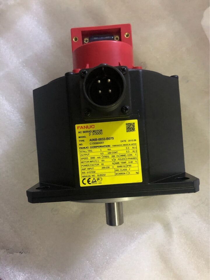 FANUC A06B-0033-B075 Used Servo Motor Unit Working Well A06B0033B075 UPS / DHL / Fedex