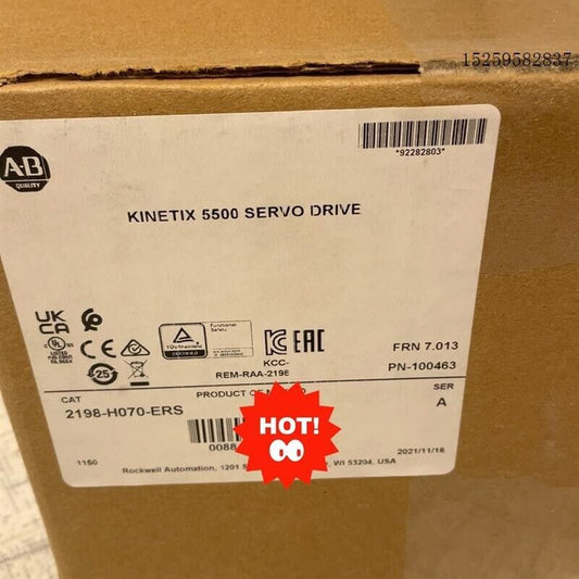 AB 2198-H070-ERS Allen Bradley 2198-H070-ERS Ser A Kinetix 5500 Servo Drive DHL / UPS / FedEx