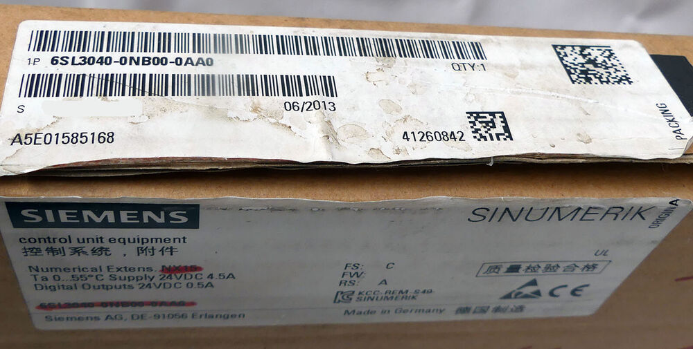 SIEMENS SINAMICS 6SL3040-0NC00-0AA0 6SL30400NC000AA0 Ver: C -unused-- UPS / Fedex / DHL