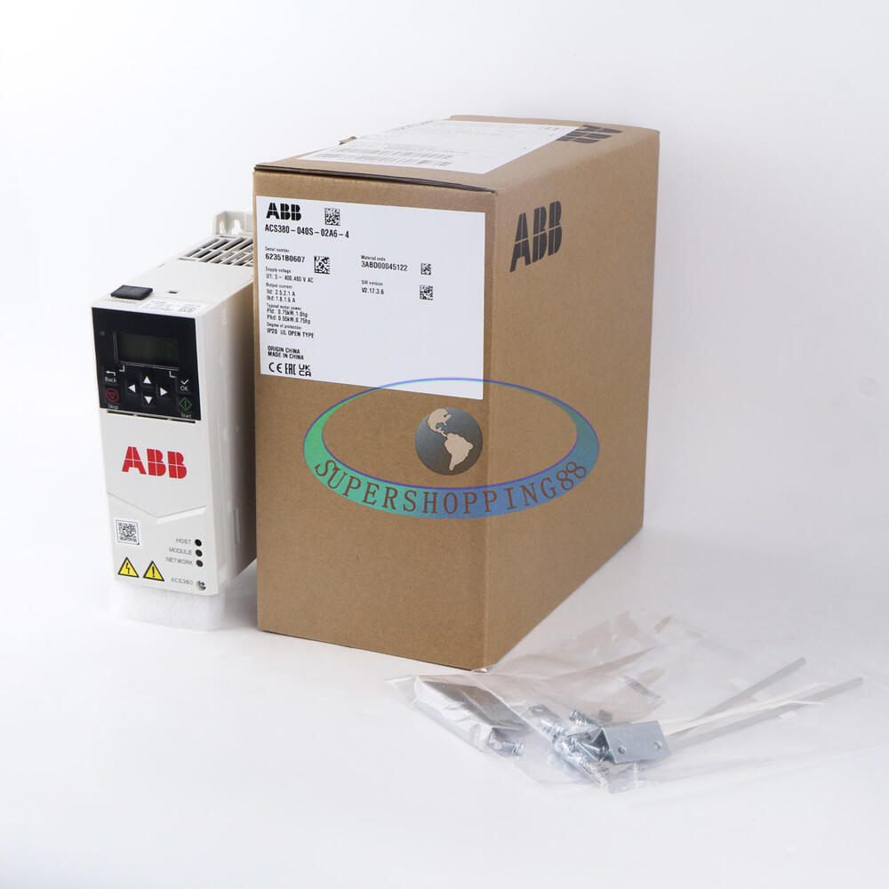 One ABB inverter ACS380-040S-02A6-4 3P 380-480V 0.75KW new