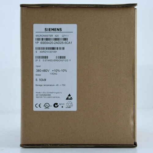 1PC Siemens 6SE6420-2AD25-5CA1 Inverter 6SE6 420-2AD25-5CA1 New