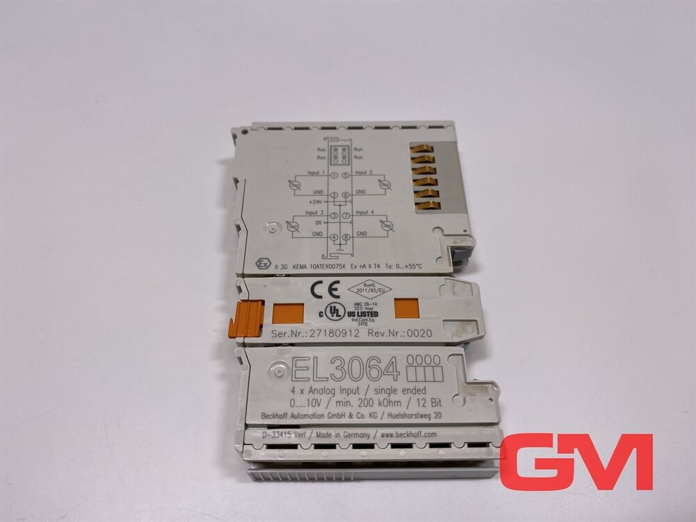 Beckhoff EtherCAT - terminal 4-channel analog input EL3064 4 x