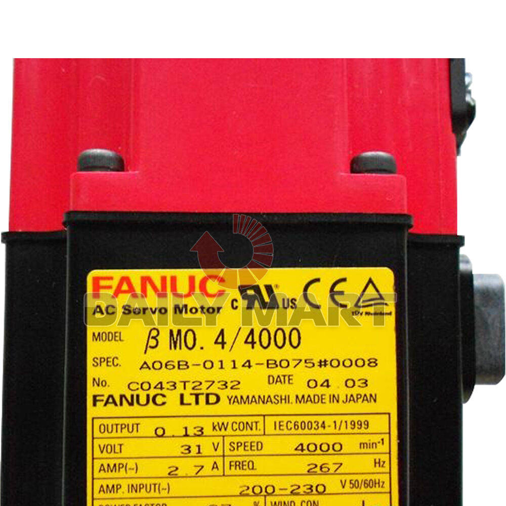 Used FANUC Servo Motor A06B-0115-B075