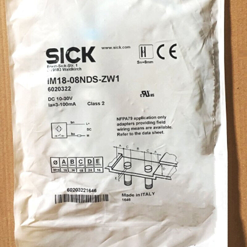 1PC New Sick IM18-08NDS-ZW1 Proximity Switch IM1808NDSZW1 DHL / UPS / FedEx