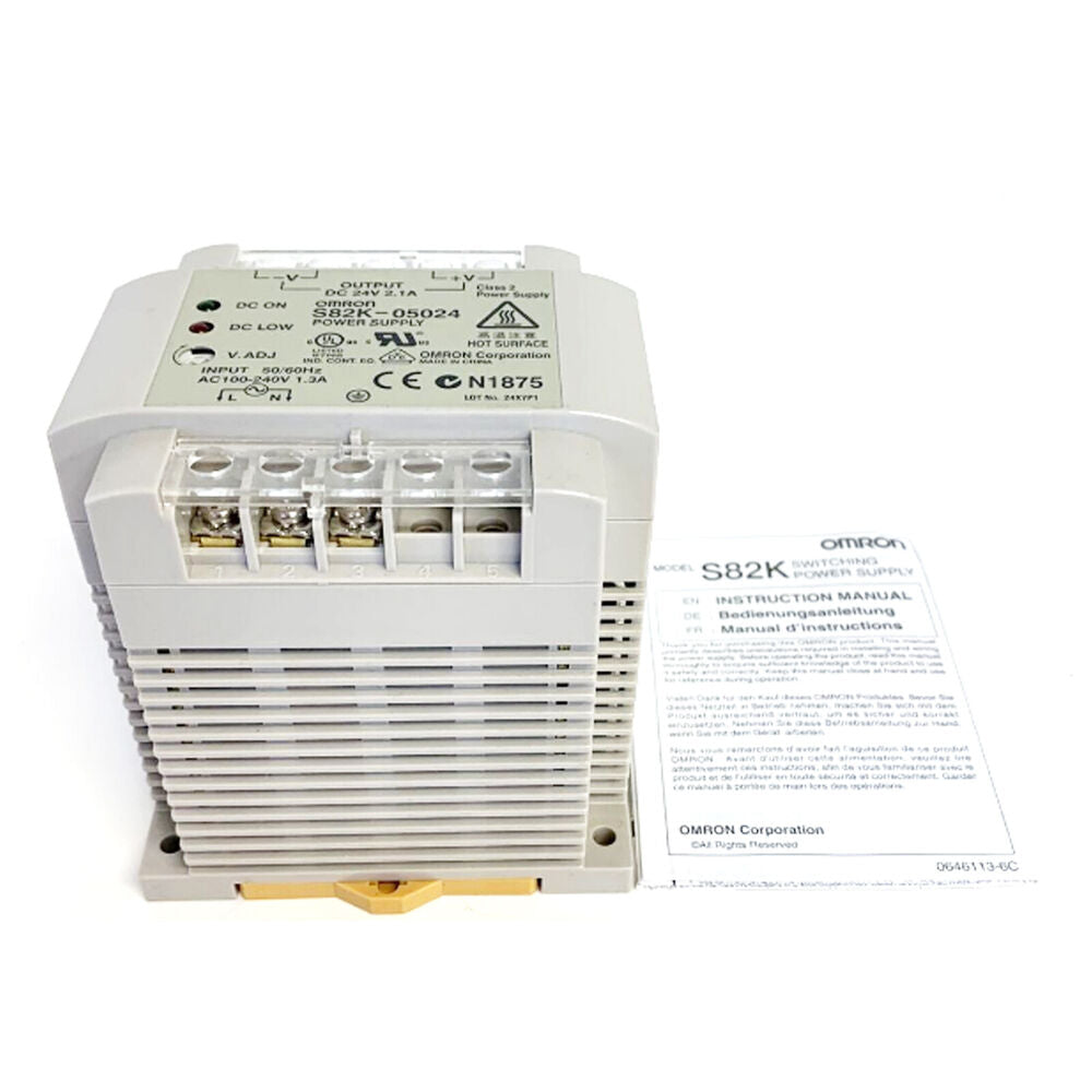 New In Box OMRON S82K-05024 Switching Power Supply 24VDC Free Expedited Shipping DHL / UPS / FedEx