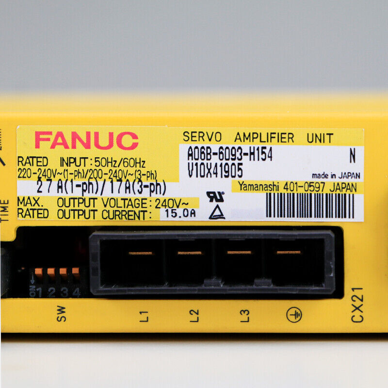 USED FANUC A06B-6093-H154 Servo Amplifier Unit A06B6093H154 UPS / DHL / Fedex