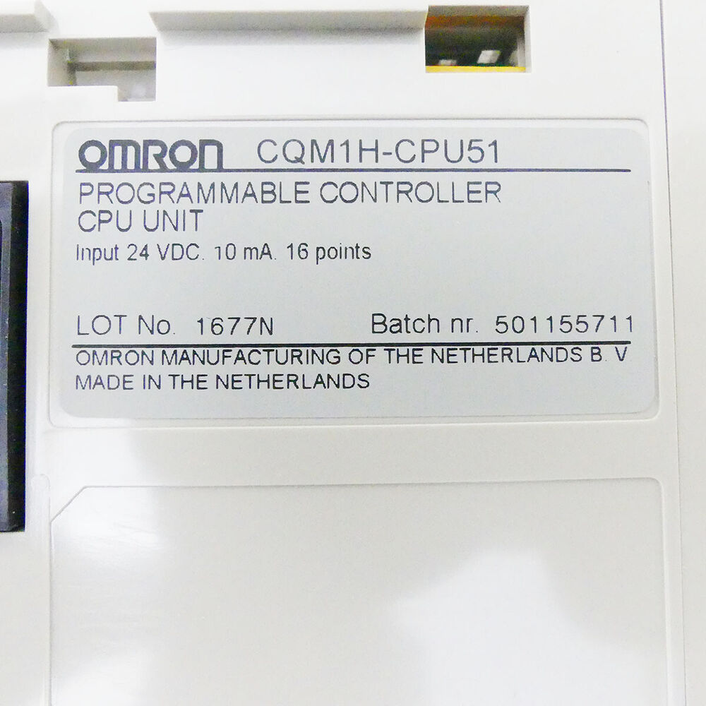 OMRON CQM1H-CPU51 PROGRAMMABLE CONTROL CPU -new-- UPS / DHL / Fedex