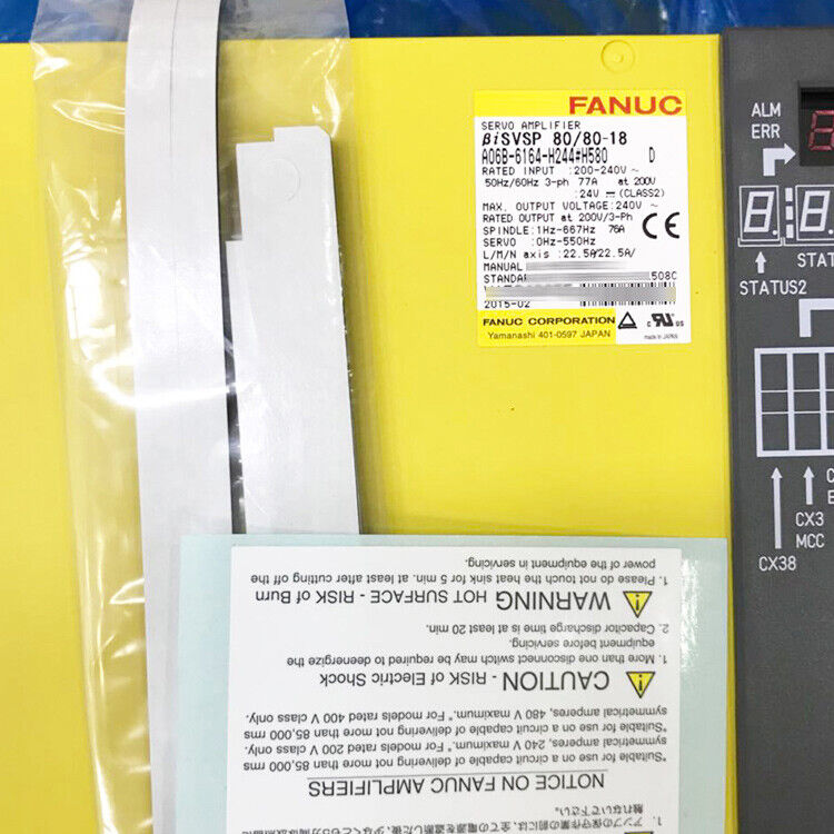 NEW IN BOX FANUC A06B-6164-H244#H580 SERVO AMPLIFIER A06B6164H244H580 EXPEDITED DHL / UPS / FedEx