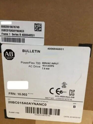 AB Inverter Allen Bradley 20BC015A0AYNANC0 FREE SHIPPING NEW HT 1PCS UPS / DHL / Fedex