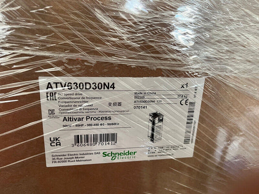 Schneider ATV630D30N4 Brand New Schneider ATV630D30N4 Inverter New In Box UPS / DHL / Fedex