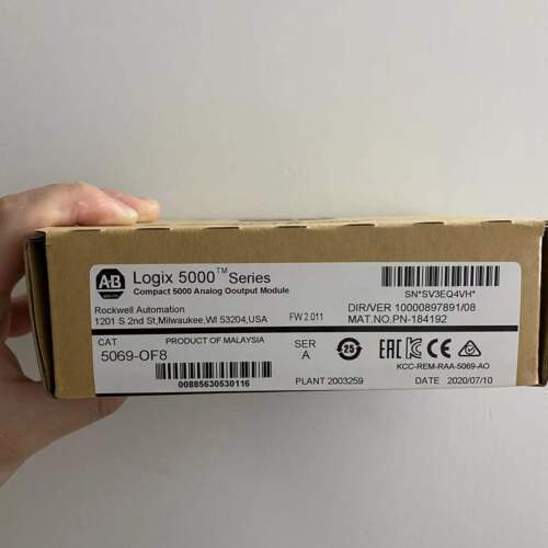 New Factory Sealed AB 5069-OF8 SER A Compact 5000 Analog Output Module 5069OF8 DHL / UPS / FedEx