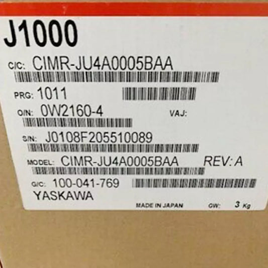 1PC New Yaskawa CIMR-JU4A0005BAA Inverter Expedited Shipping CIMRJU4A0005BAA