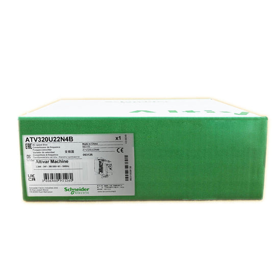 Schneider ATV320U30N4B DRIVE ALTIVAR 320 SERIES VARIABLE SPEED 380-500VAC NEW DHL / UPS / FedEX