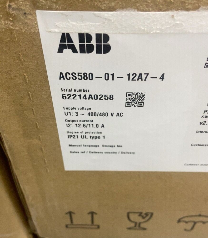 ACS580-01-12A7-4 brand new ABB frequency converter with box, free shipping UPS / DHL / Fedex