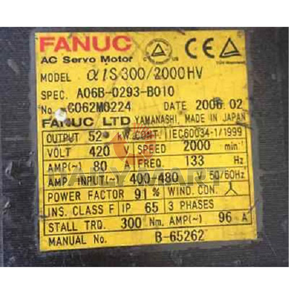 Used FANUC A06B-0293-B010