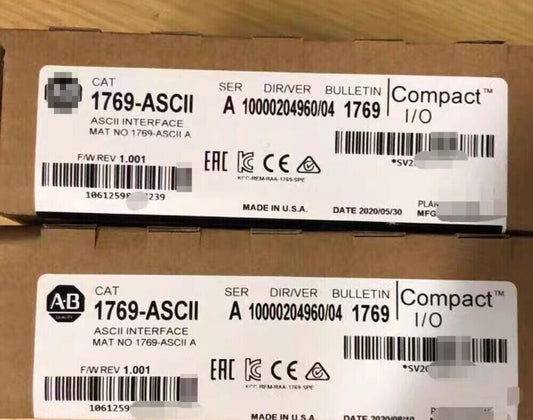 New AB Allen Bradley 1769-ASCII SER A CompactLogix ASCII Interface Module Sealed DHL / UPS / FedEx