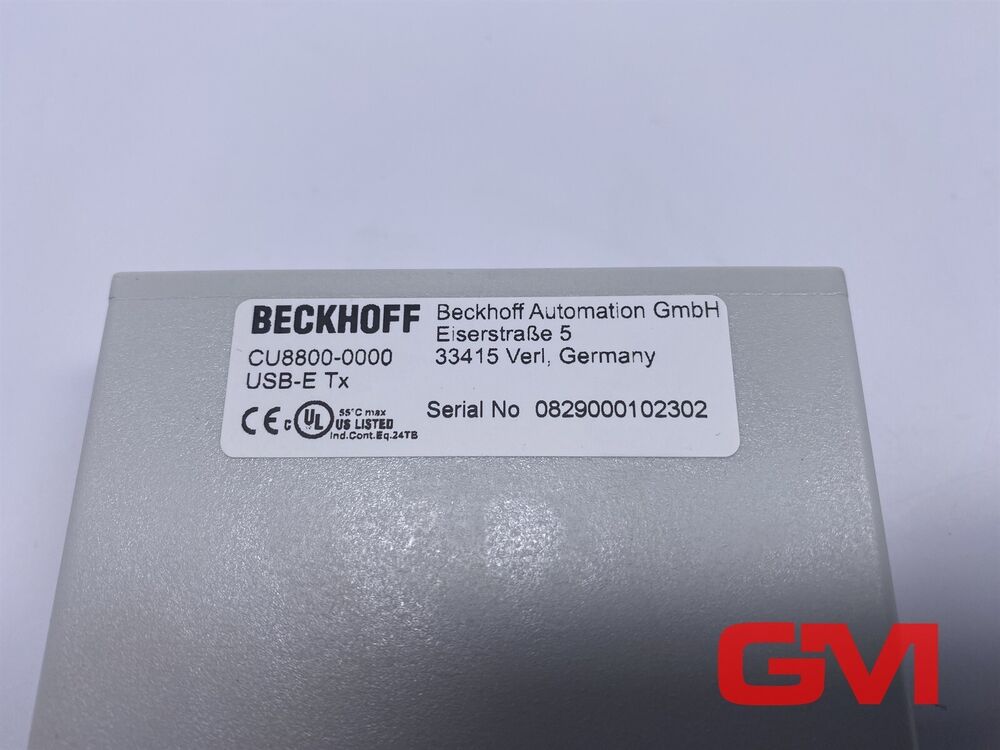 Beckhoff Usb-Lan-Adapter CU8800-0000 Ethernet Cntroller USB-E Tx USB 2.0 IP20