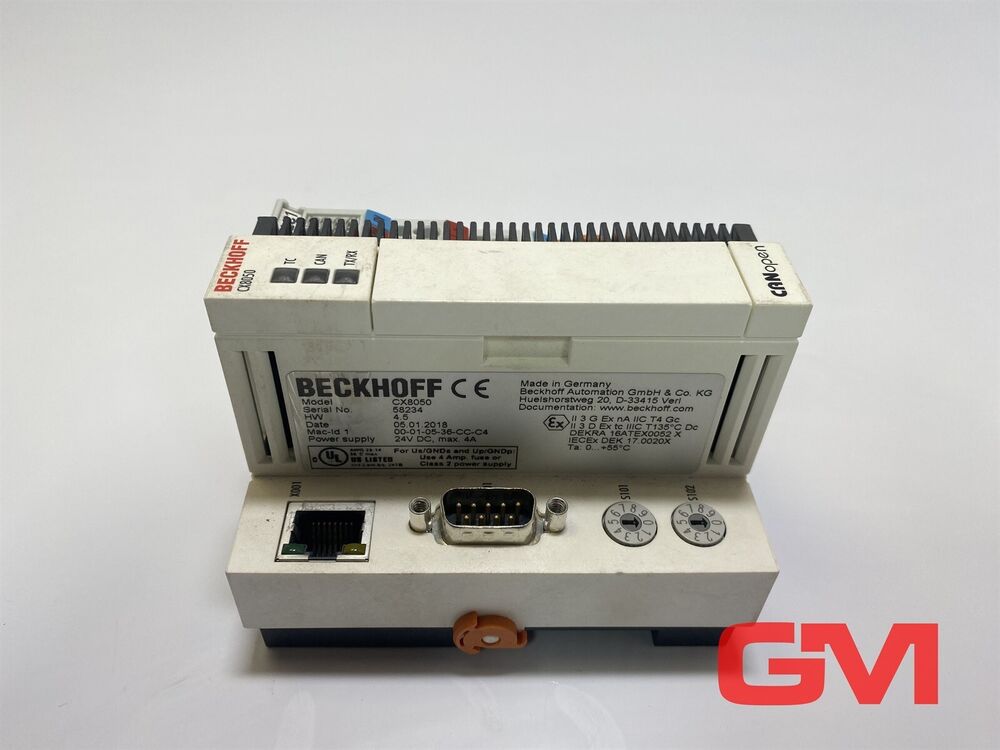 Beckhoff Control PC CX8050 Embedded-Pc With Canopen-Master CPU Module Hw 4.5