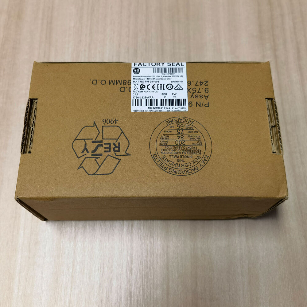 New Factory Sealed AB 1766-L32BWAA SER C MicroLogix 1400 32 Point Controller DHL / UPS / FedEx