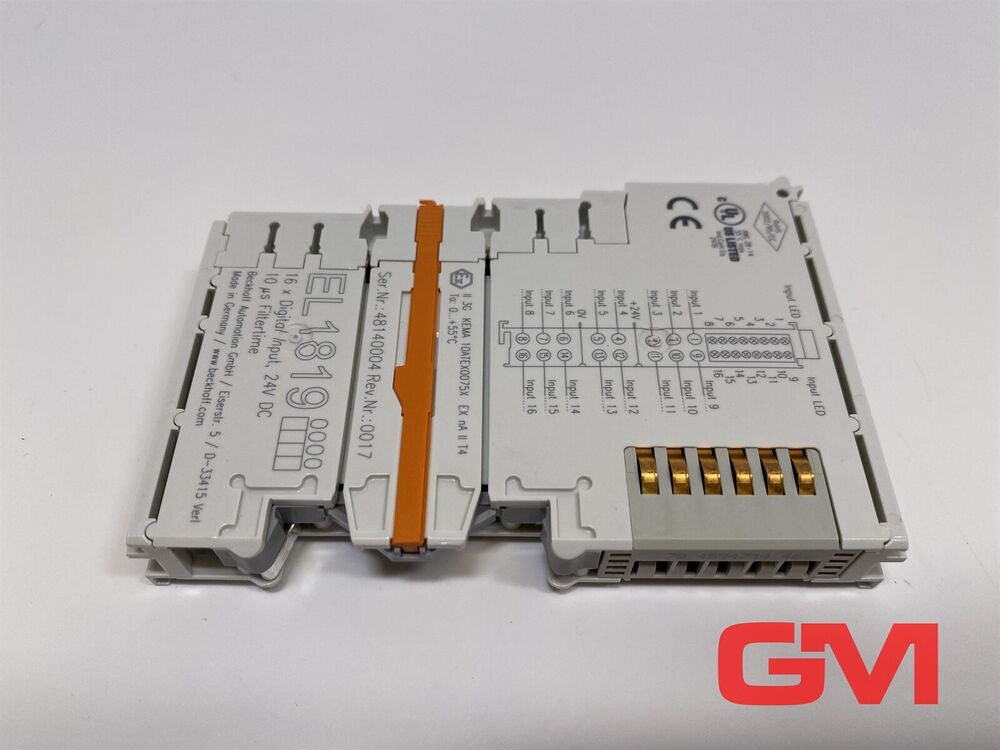 Beckhoff 16-Kanal-Digital-Eingang EL1819 Ethercat - Terminal El 1819 24 V Dc, 10