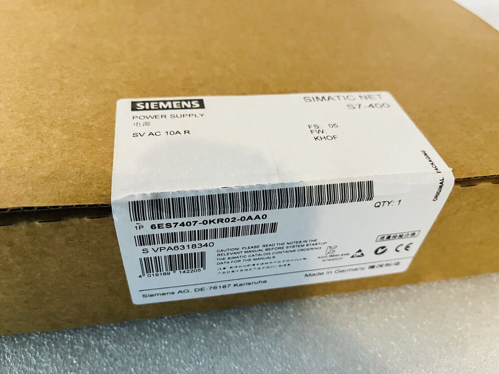 New Siemens SIMATIC S7-400 6ES7407-0KR02-0AA0 6ES7 407-0KR02-0AA0 In stock Fedex / DHL