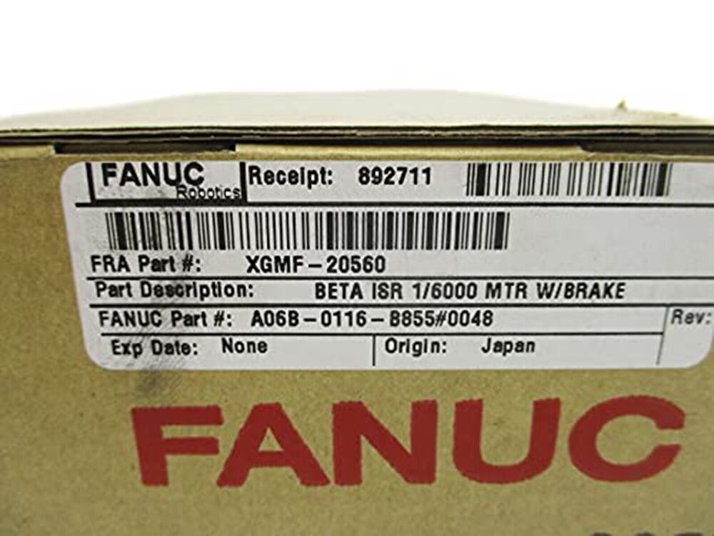 NEW FANUC A06B-0116-B855 wbr/ #0048 Servo Motor DHL / UPS / FedEx