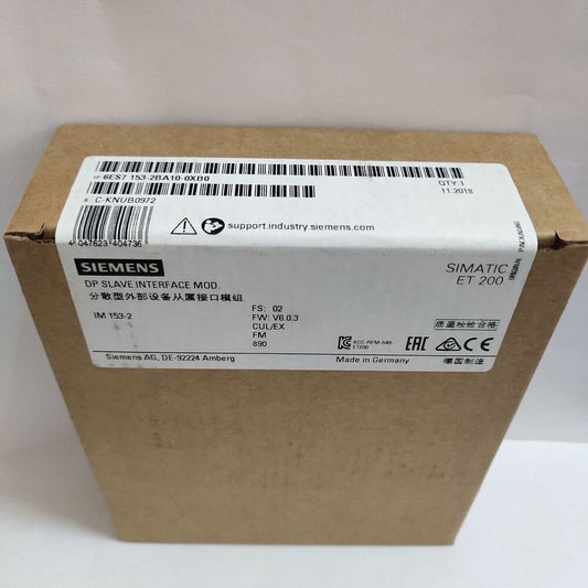 SIEMENS 6ES7 153-2BA10-0XB0 Module New One Expedited Shipping 6ES7153-2BA10-0XB0