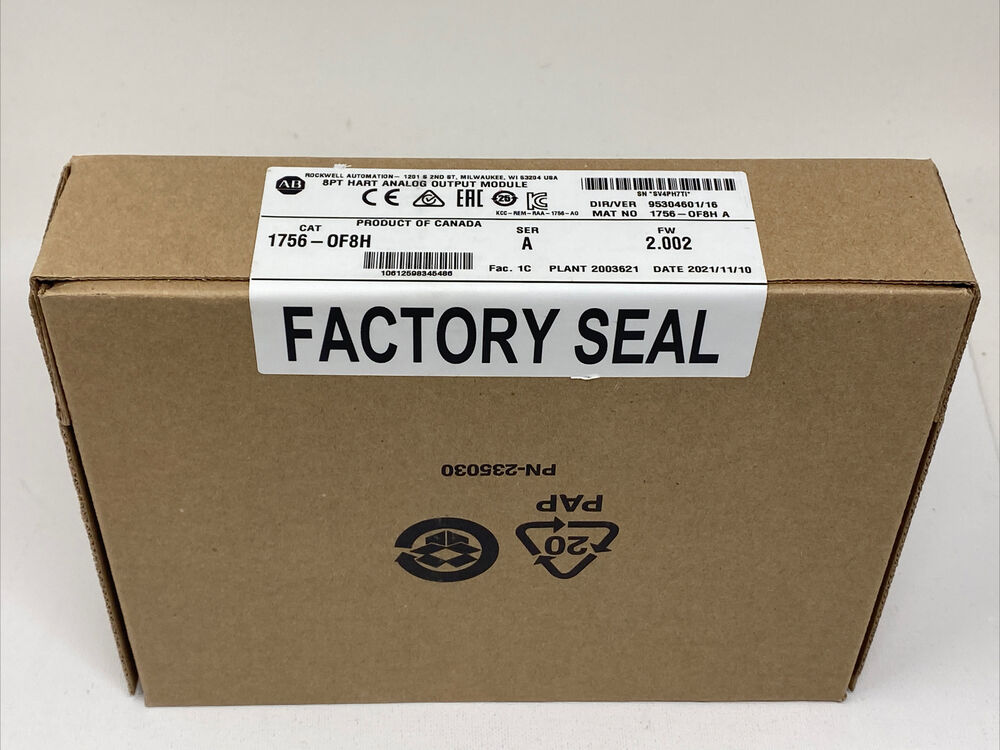 1PC Sealed For Allen Bradley 1756-OF8H /A 8pt Hart Analog Output Module 1756OF8H DHL / UPS / FedEx