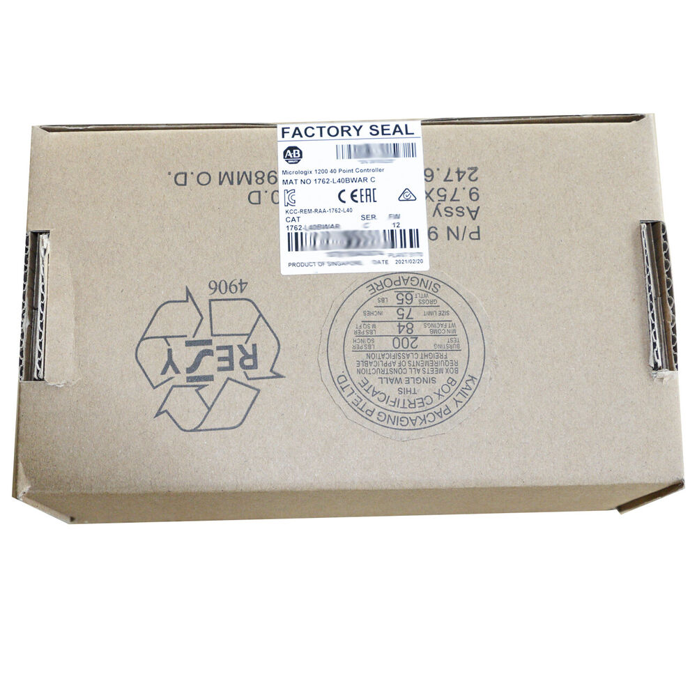 Allen-Bradley 1762 L40BWAR MicroLogix 1200 40 Point Controller 1762-L40BWAR New UPS / DHL / Fedex