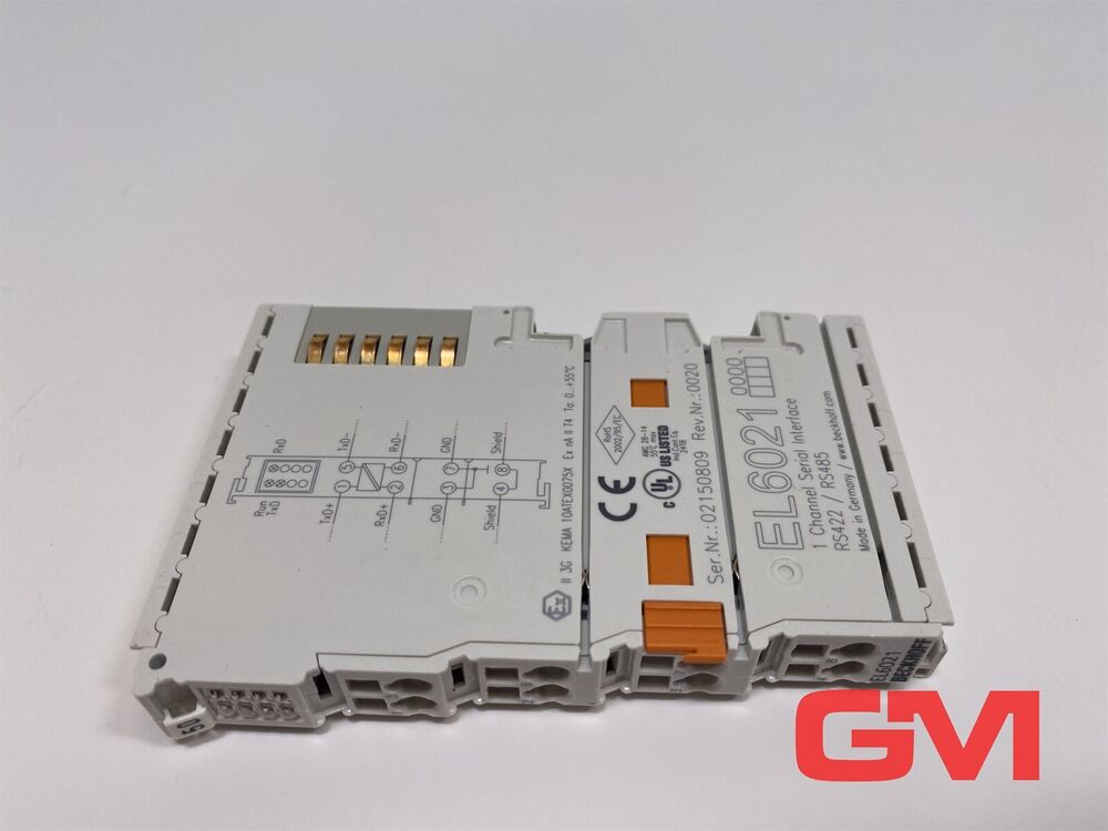 Beckhoff Communications Module EL6021 Ethercat 1 Port Interface Unit