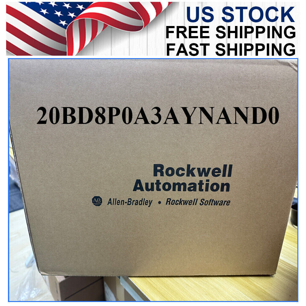 New 20BD8P0A3AYNAND0 Allen-Bradley 20BD8P0A3AYNAND0 PowerFlex 70 AC Drive DHL / UPS / FedEx