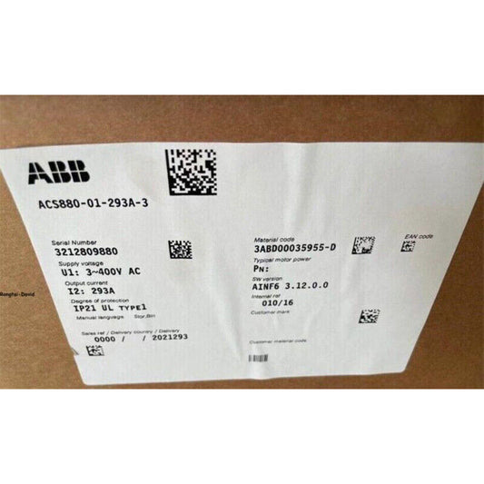 ACS880-01-293A-3 ABB Frequency Converter Brand New in Box