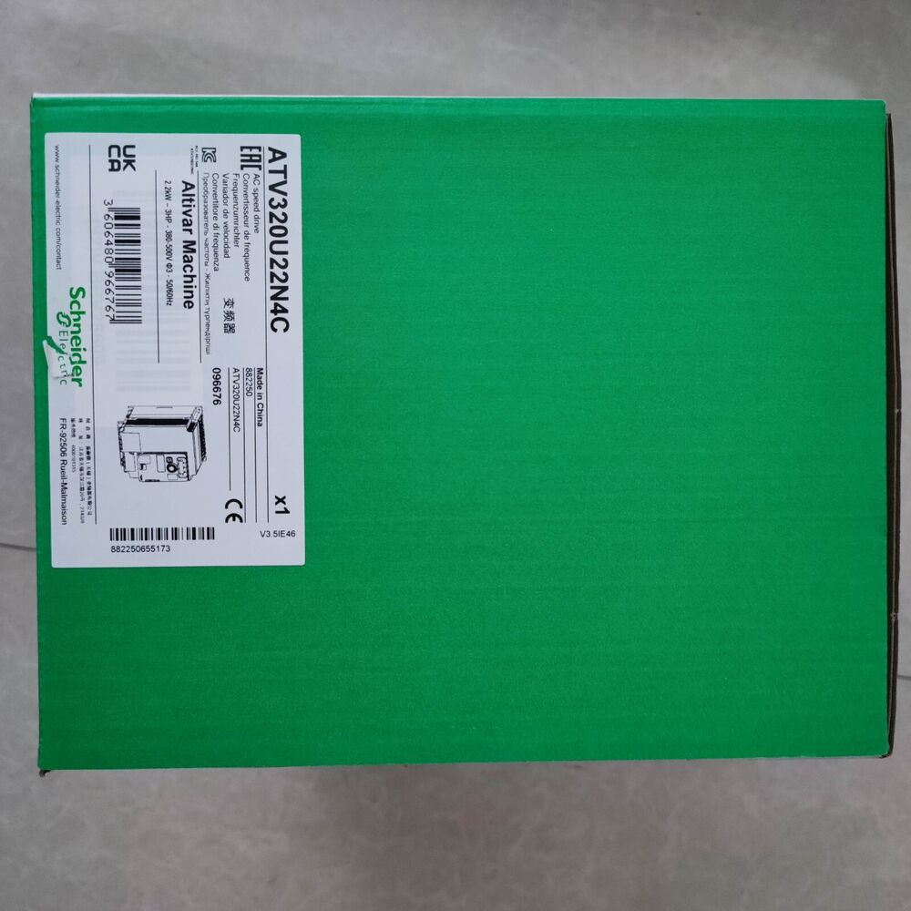 1PCS New Schneider ATV320U22N4C Inverter 2.2Kw In Box Expedited Shipping DHL / UPS / FedEX