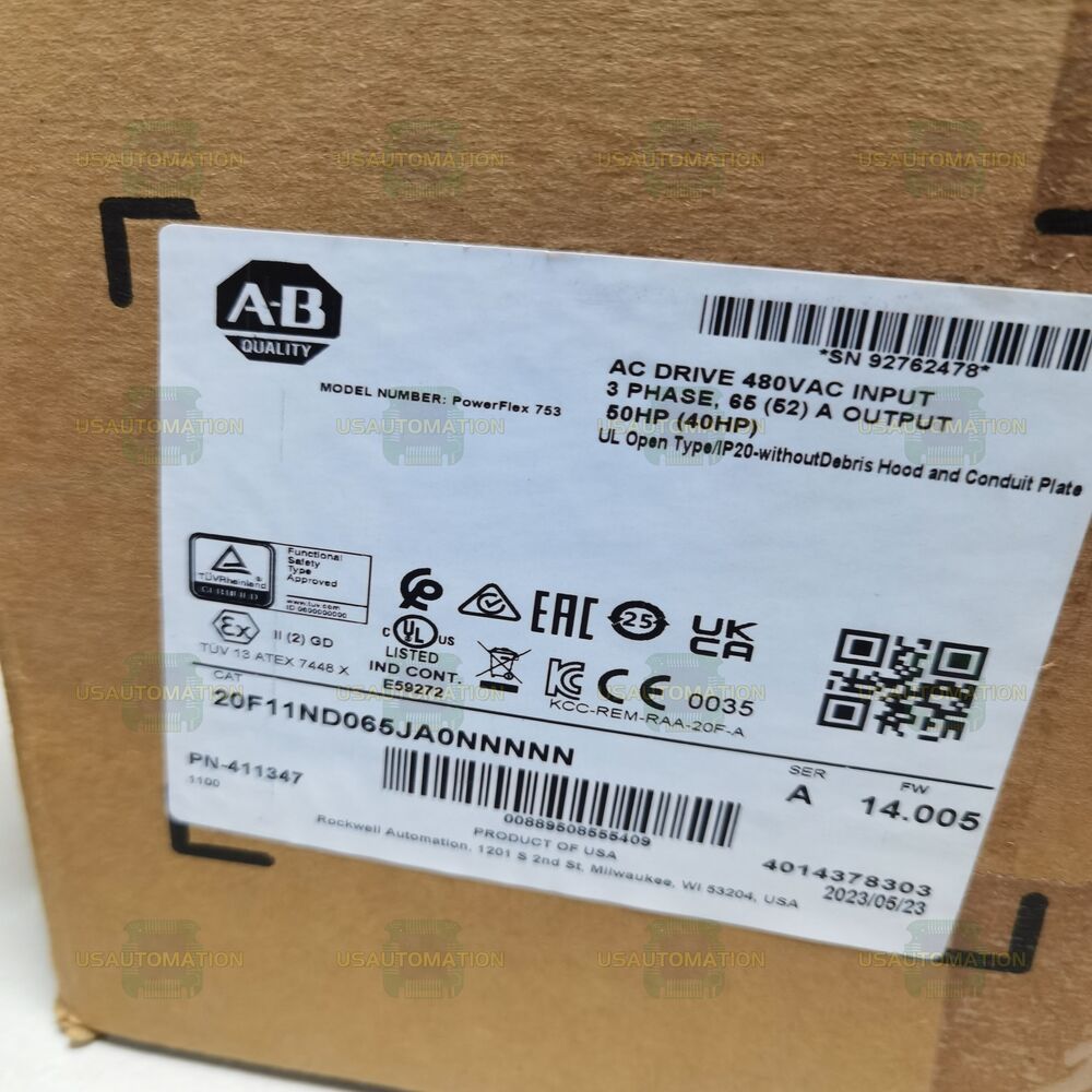 New 20F11ND065JA0NNNNN Allen-Bradley 20F11ND065JA0NNNNN AC Drive Fast Shipping DHL / UPS / FedEx