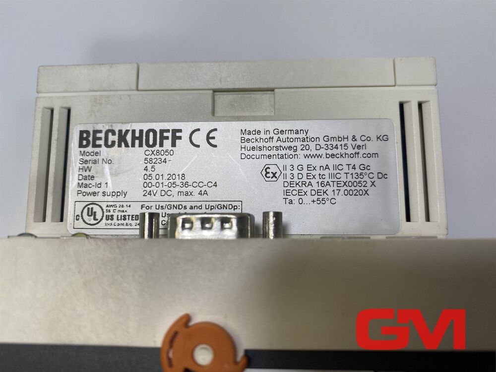 Beckhoff Control PC CX8050 Embedded-Pc With Canopen-Master CPU Module Hw 4.5