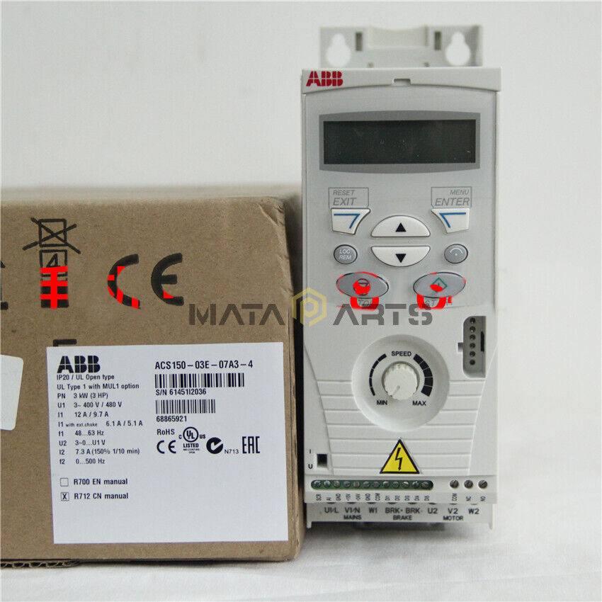 ONE NEW ABB Inverter ACS150-03E-07A3-4 3KW