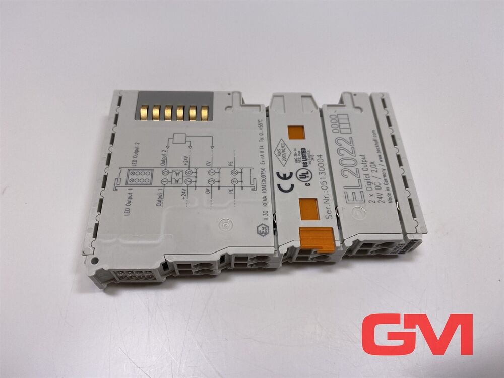 Beckhoff Ethercat - Terminal EL2022 Terminal 2-Kanal-Digital-Ausgang 24V Dc 2,0A