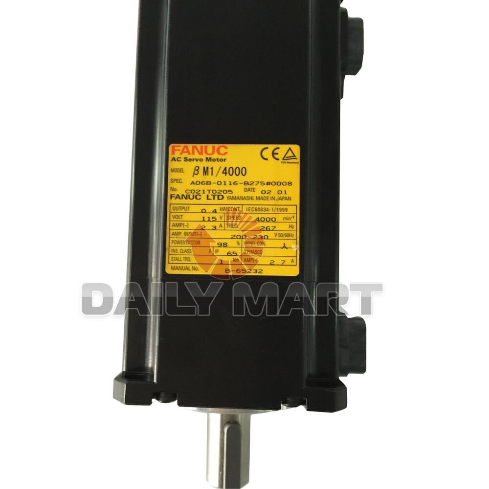 Used Fanuc Servo Motor A06B-0116-B275