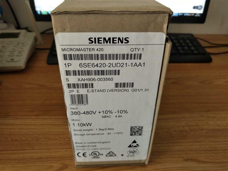 Siemens 6SE6420-2UD21-1AA1 Inverter 6SE64202UD211AA New Expedited Shipping DHL / UPS / FedEx