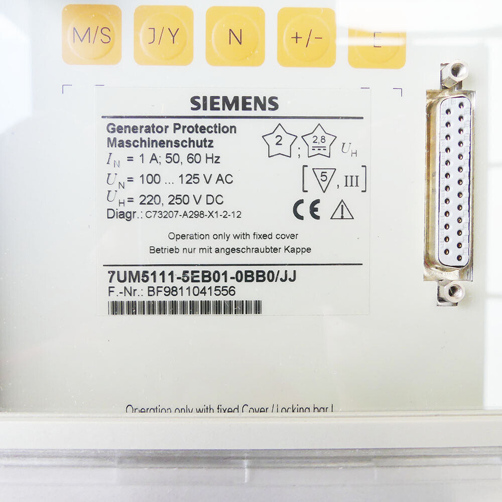 SIEMENS 7UM5111-5EB01-0BB0/JJ machine protection 7UM5111-5EB01-0BB0 -new-- UPS / Fedex / DHL