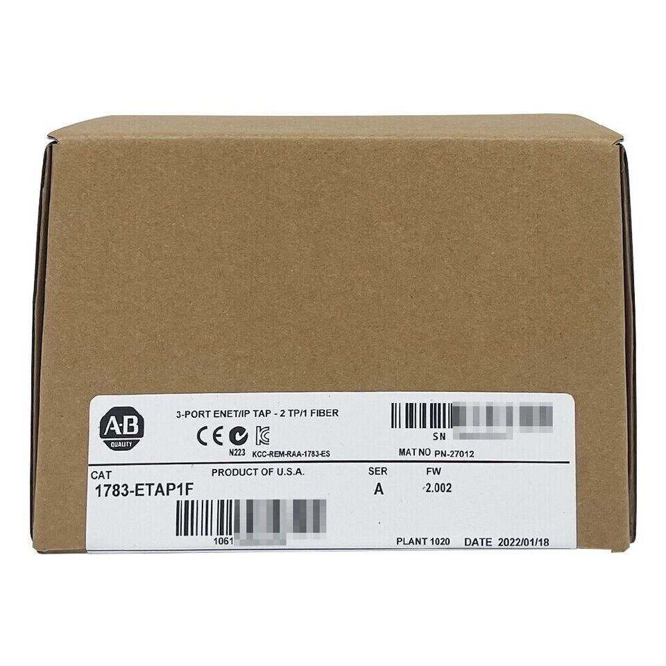 AB 1783-ETAP1F Allen-Bradley 1783-ETAP1F 3 Port EtherNet/IP Tap Factory Sealed DHL / UPS / FedEx