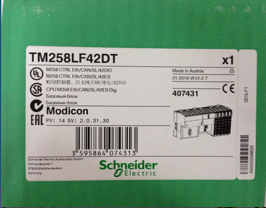 1PC New Schneider TM258LF42DT Programmable Controllers Expedited Shipping DHL / UPS / FedEX